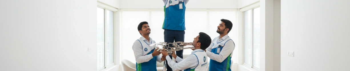 Decorative Fan Installation