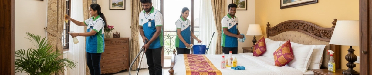 Furnished Living Room Cleaning