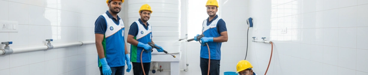 Overhead Water Tank Cleaning